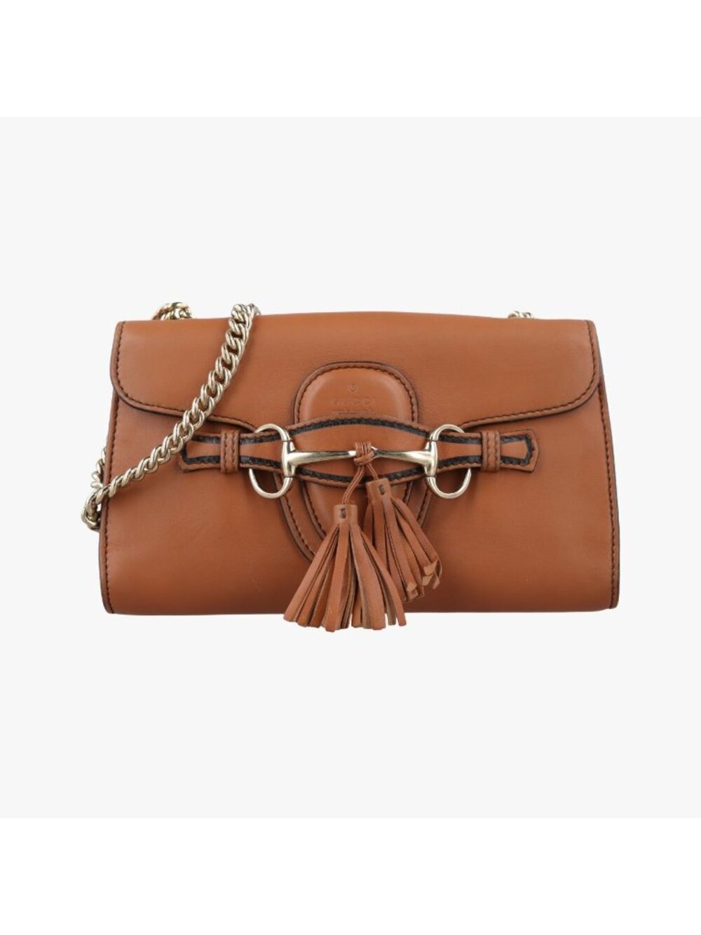 Gucci Emily Camel Leather